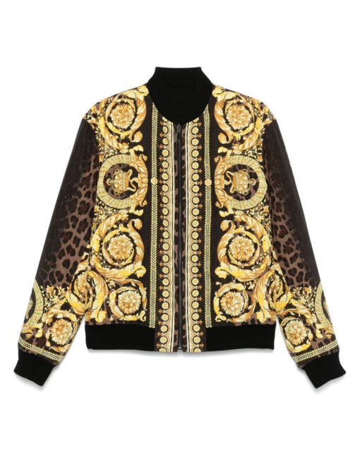 Barocco-print bomber jacket