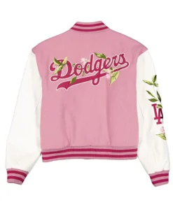 Dodgers Floral Pink Varsity Jacket