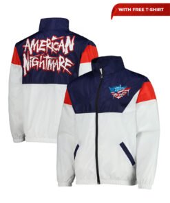 Men’s White Cody Rhodes American Full-Zip Windbreaker Jacket