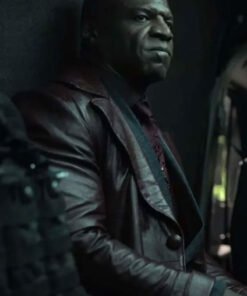 Terry Crews The Killer’s Game Brown Leather Coat