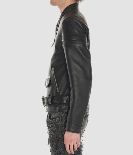 Men’s Blackmeans Black Biker Leather Jacket