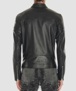 Men’s Blackmeans Black Biker Leather Jacket