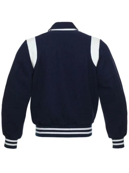 Men’s College Collared Bomber Varsity Jacket
