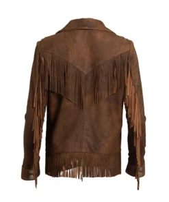 Women’s Brown Fringe Leather Jacket