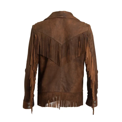 Women’s Brown Fringe Leather Jacket