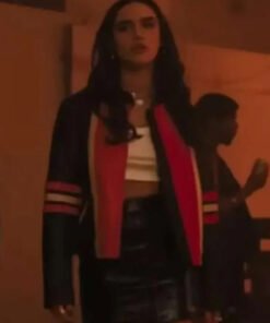 Asha Banks My Fault London 2025 Cafe Racer Leather Jacket