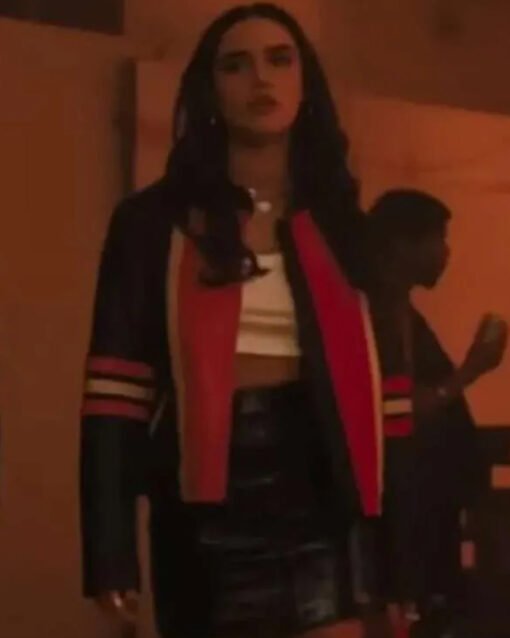 Asha Banks My Fault London 2025 Cafe Racer Leather Jacket