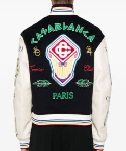 Chenille Patchwork bomber jacket