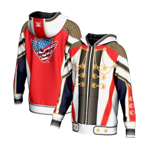Cody Rhodes ProSphere Entrance Full-Zip Hoodie Jacket – White