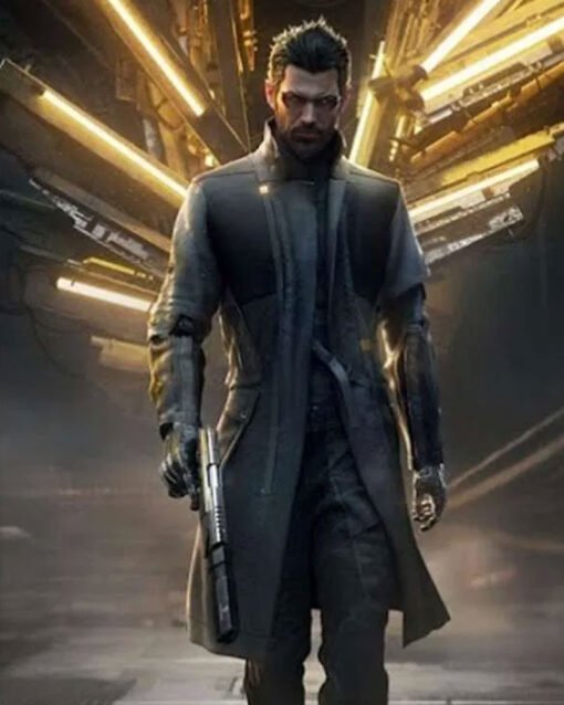 Deus Ex Mankind Divided Adam Jensen Black Trench Coat