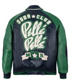 Genuine Pelle Pelle Soda Club Green Black Jacket