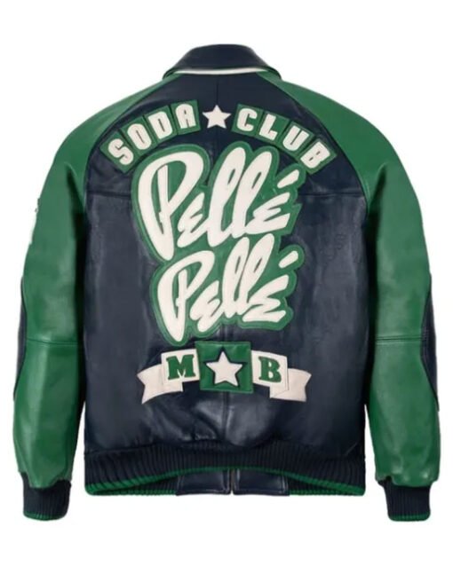 Genuine Pelle Pelle Soda Club Green Black Jacket