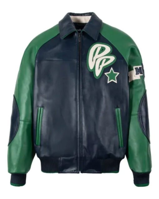 Genuine Pelle Pelle Soda Club Green Black Jacket