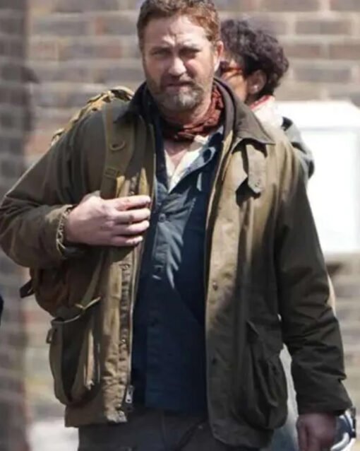 Gerard Butler Greenland Migration 2025 Green Cotton Jacket