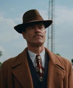 Guy Pearce The Brutalist 2025 Brown Coat