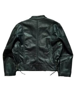 Handmade Military Rider Leather Jacket Rare Futuristic