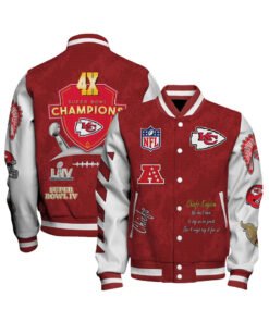 Kansas City Chiefs 4X Super Bowl LIX Champions Varsity Jacket