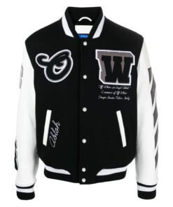 Lea appliqué varsity jacket