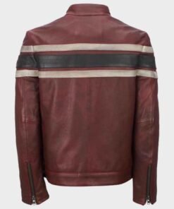 Mens Retro Red Waxed Vintage Jacket