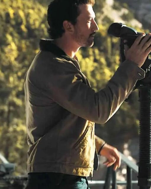 Miles Teller The Gorge 2025 Brown Jacket