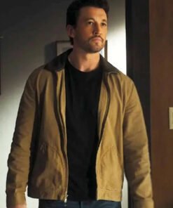 Miles Teller The Gorge 2025 Brown Jacket