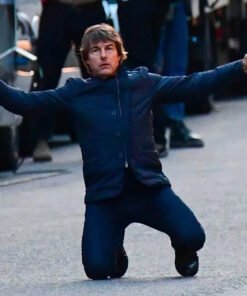 Mission Impossible 8 Tom Cruise Blue Jacket