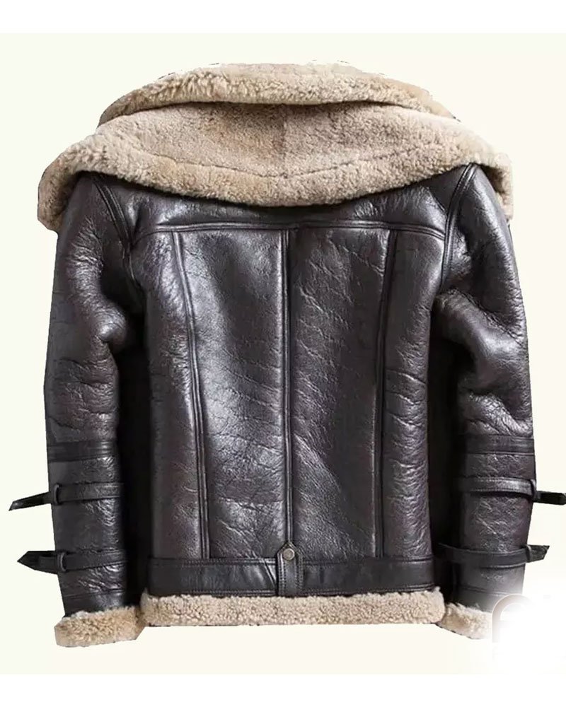 N43 Men RAF Aviator Real Double Collar Jacket B3 Sheepskin N43 Men RAF Aviator Real Double Collar Jacket B3 Sheepskin