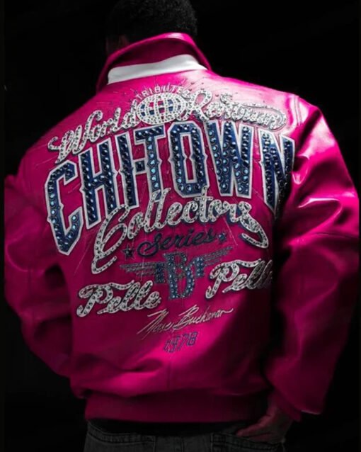 Pelle Pelle Chi-Town Pink Leather Jacket