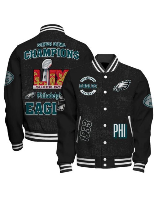 Philadelphia Eagles Super Bowl LIX Champions Varsity Jacket