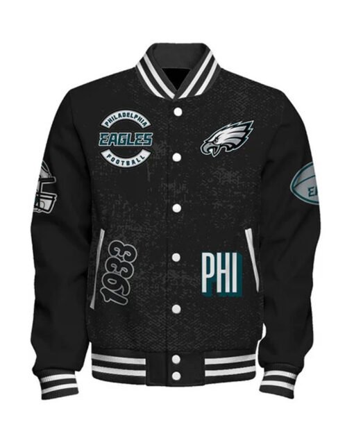 Philadelphia Eagles Super Bowl LIX Champions Varsity Jacket