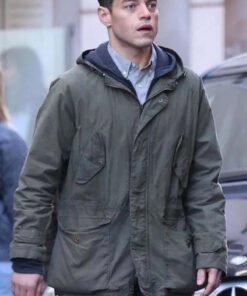 Rami Malek The Amateur 2025 Green Jacket