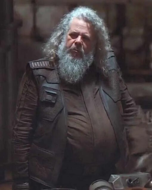 Ranzar Malk Star Wars The Mandalorian Leather Vest