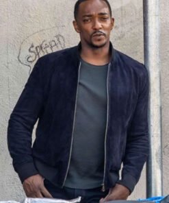 Sam Wilson Captain America Brave Blue Bomber Jacket