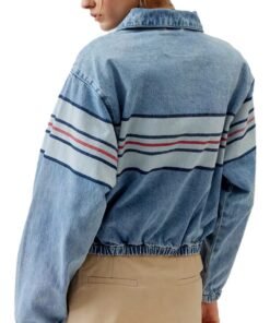 The Electric State Millie Bobby Brown Stripe Jacket