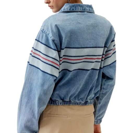 The Electric State Millie Bobby Brown Stripe Jacket