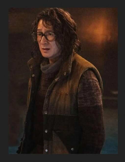 Ke Huy Quan The Electric State 2025 Brown Vest