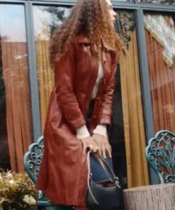 Stacey Embalo Missing You 2025 Brown Leather Coat