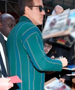 Street Style 2025 Ryan Reynolds Green Jacket