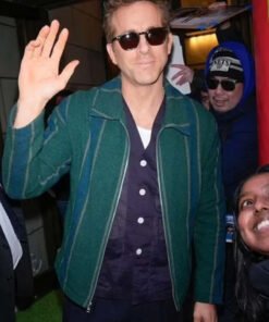 Street Style 2025 Ryan Reynolds Green Jacket