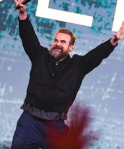 Thunderbolts 2025 Red Guardian Black Bomber Jacket