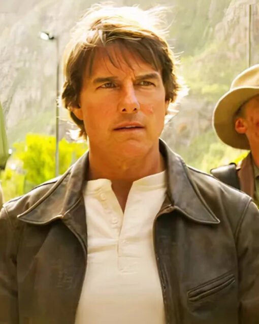 Tom Cruise Mission Impossible Brown Leather Jacket