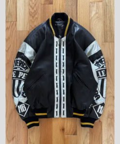 Vintage 1990s Pelle Pelle Soda Club Silver Jacket