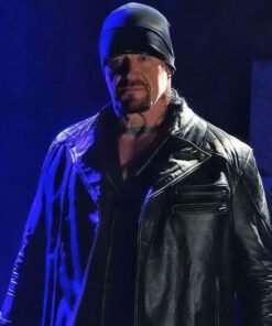 WWE Monday Night RAW The Undertaker Black Leather Jacket