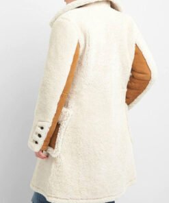 Women Shearling Double Breasted Coat
