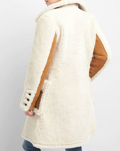 Women Shearling Double Breasted Coat