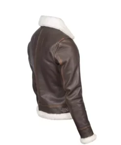 Women B-3 Brown Leather Bomber Jacket