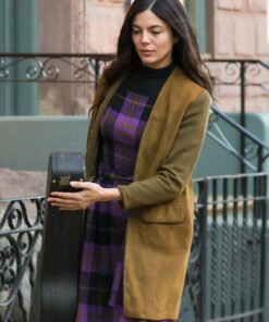 A Complete Unknown Monica Barbaro Brown Coat