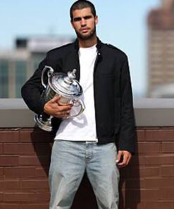 2025 US Open Champion Carlos Alcaraz Black Jacket