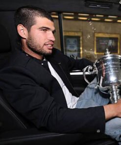 2025 US Open Champion Carlos Alcaraz Black Jacket