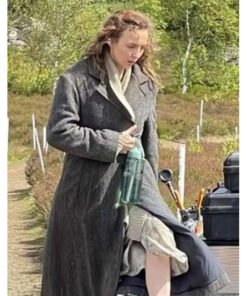 28 Years Later 2025 Jodie Comer Grey Trench Coat